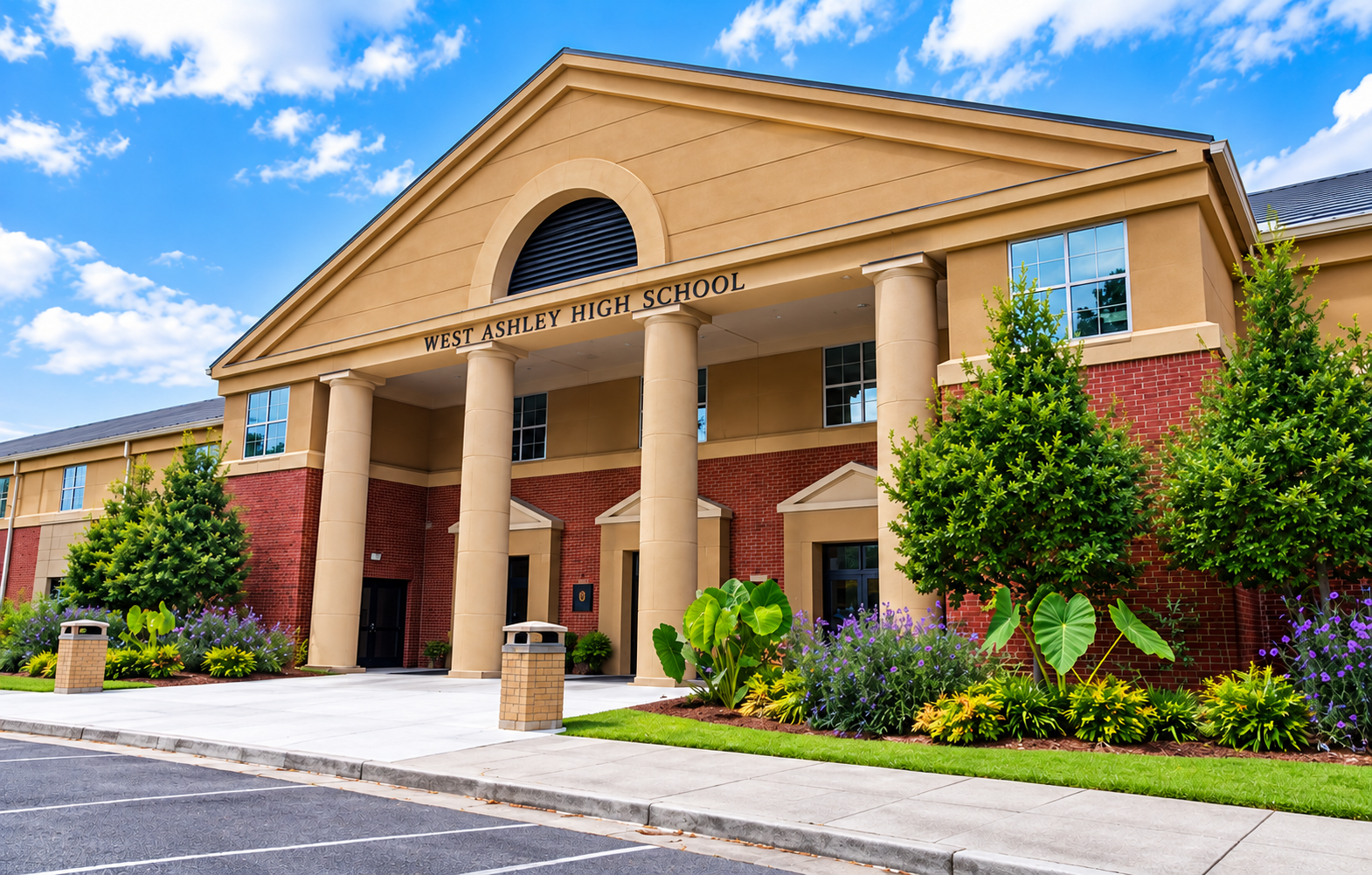 West Ashley High School entrance